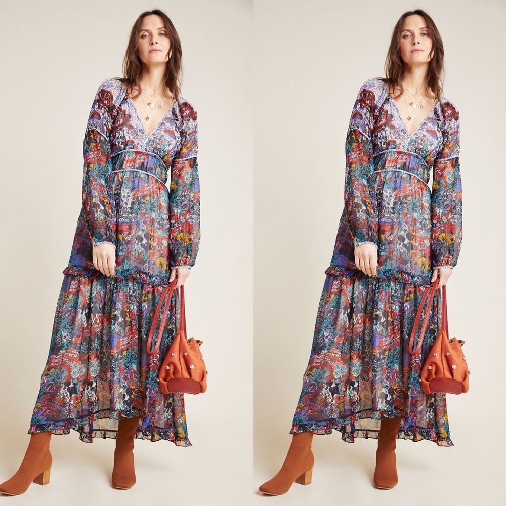 Anthropologie Annabella Maxi Dress x Maeve